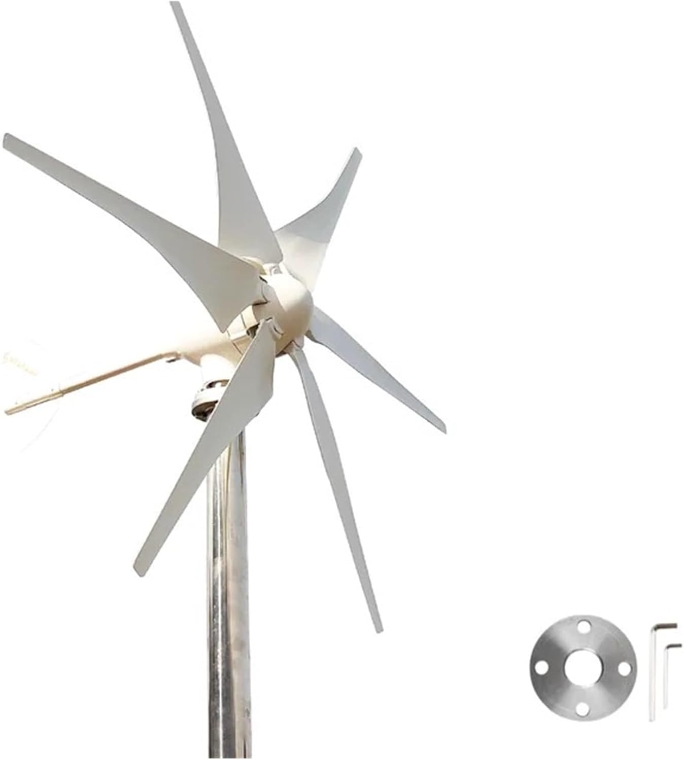 3000w Wind Turbine Generator 3KW Windmill 12v 24v 48V Home Appliance Camping Power Generator with MPPT Controller for Home, Farm, RVs, Boats(Hybrid Control,24V_3000W)