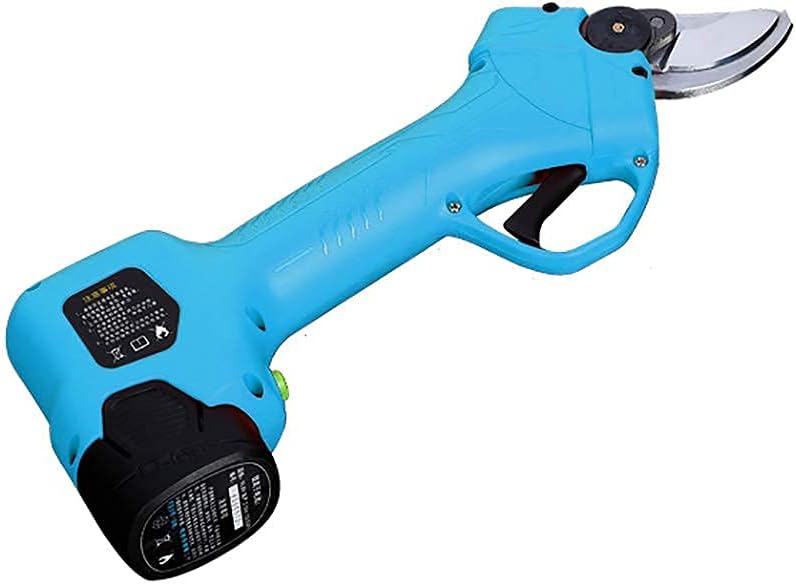 Cordless Electric Pruning Scissors Shears Rechargeable Garden Pruner Secateur Branch Cutter Tool with 2 Battery Small Gift