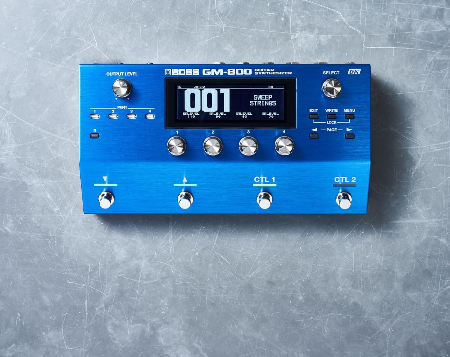 BOSS GM-800 Compact, Streamlined, and Ultra-Versatile Guitar Synthesizer