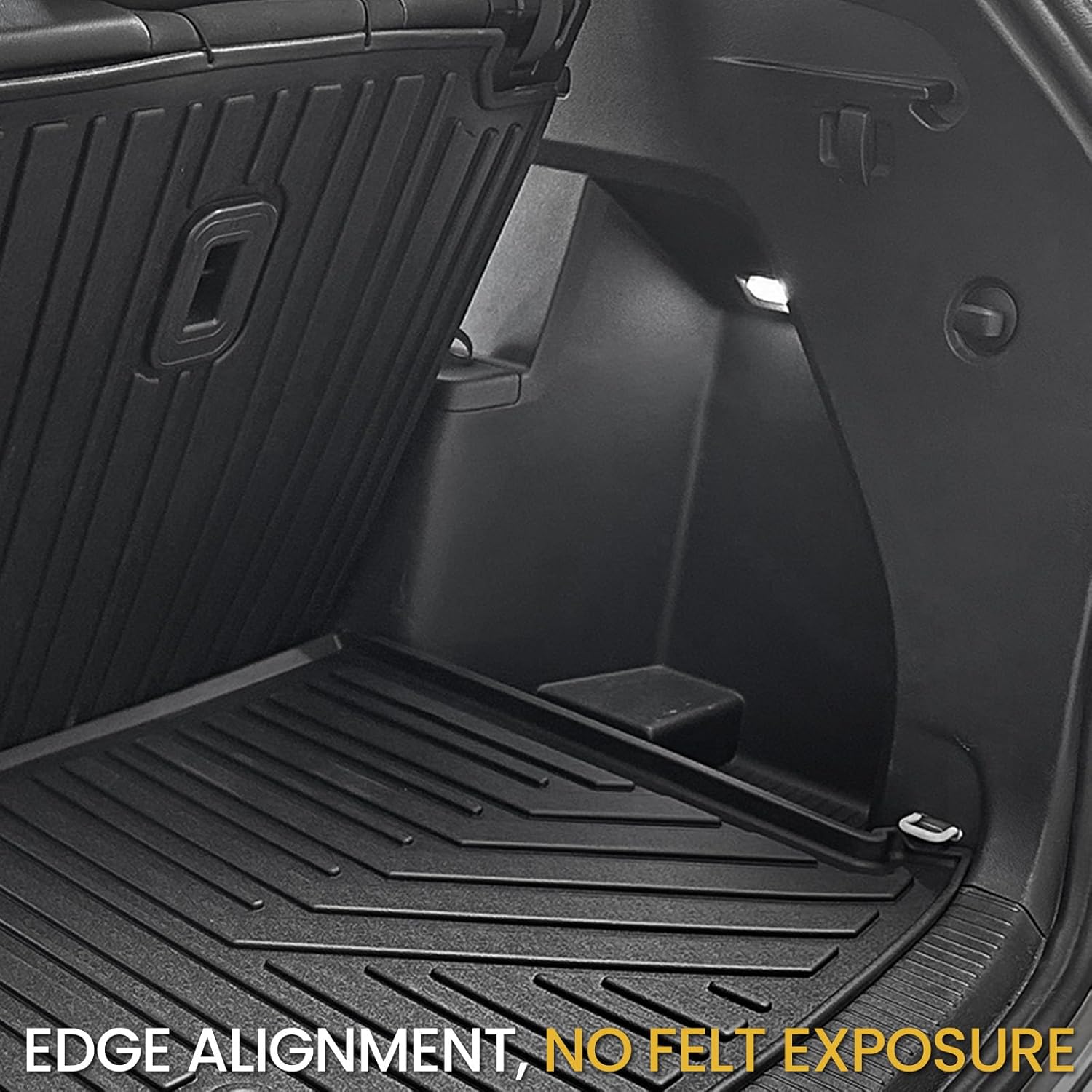 Floor Mats Set for 2018-2025 2026 Volkswagen VW Atlas 7 Seats Bench Seating Car Mat Accessories(Not Fit Cross Sport), All Weather TPE Cargo Liner Trunk Mat(Floor Mats+2-in-1 Cargo Mat)