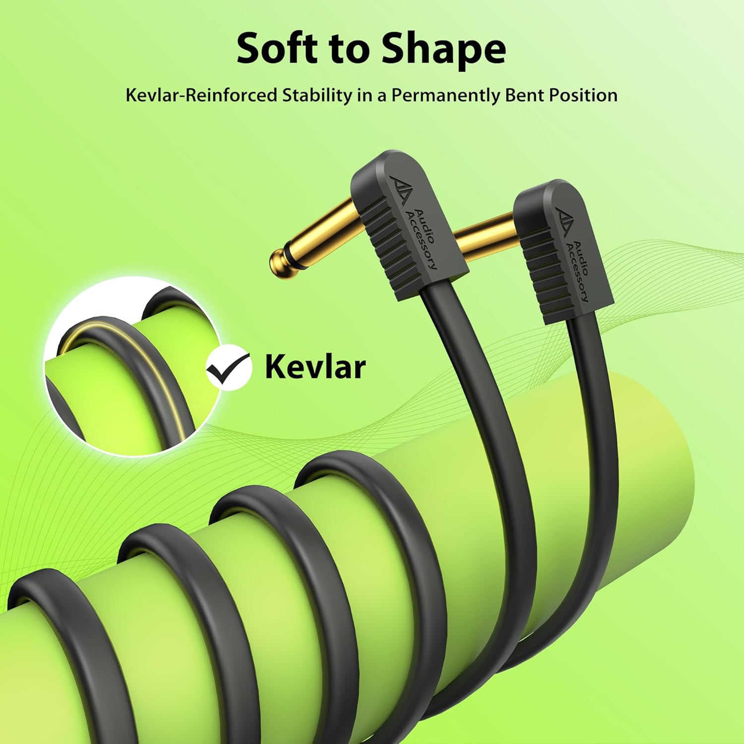 Guitar Patch Cables 6 Inch 4 Pack with Guitar Cable 100 ft