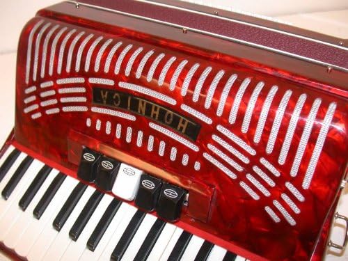 Hohner Accordions Hohnica 1305-RED 34-Key Entry-Level Piano Accordion (Red)