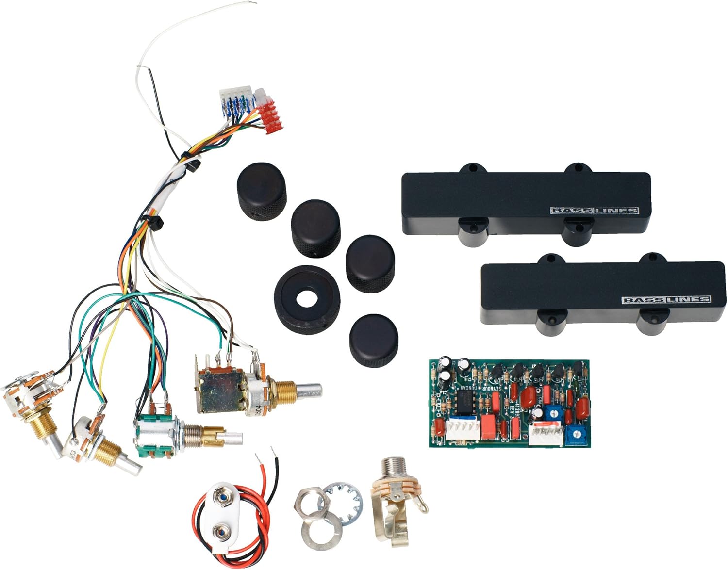 Seymour Duncan 4/5 String AJB-3ASB Steve Bailey Active Jazz Bass Pickup Set w/STC-3AS