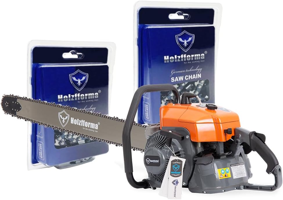 Farmertec 105cc G070 Holzfforma Orange Dark Grey Chainsaw Power Head With 36inch .404'' .063'' 104DL Bar Standard Ripping Skip Chain