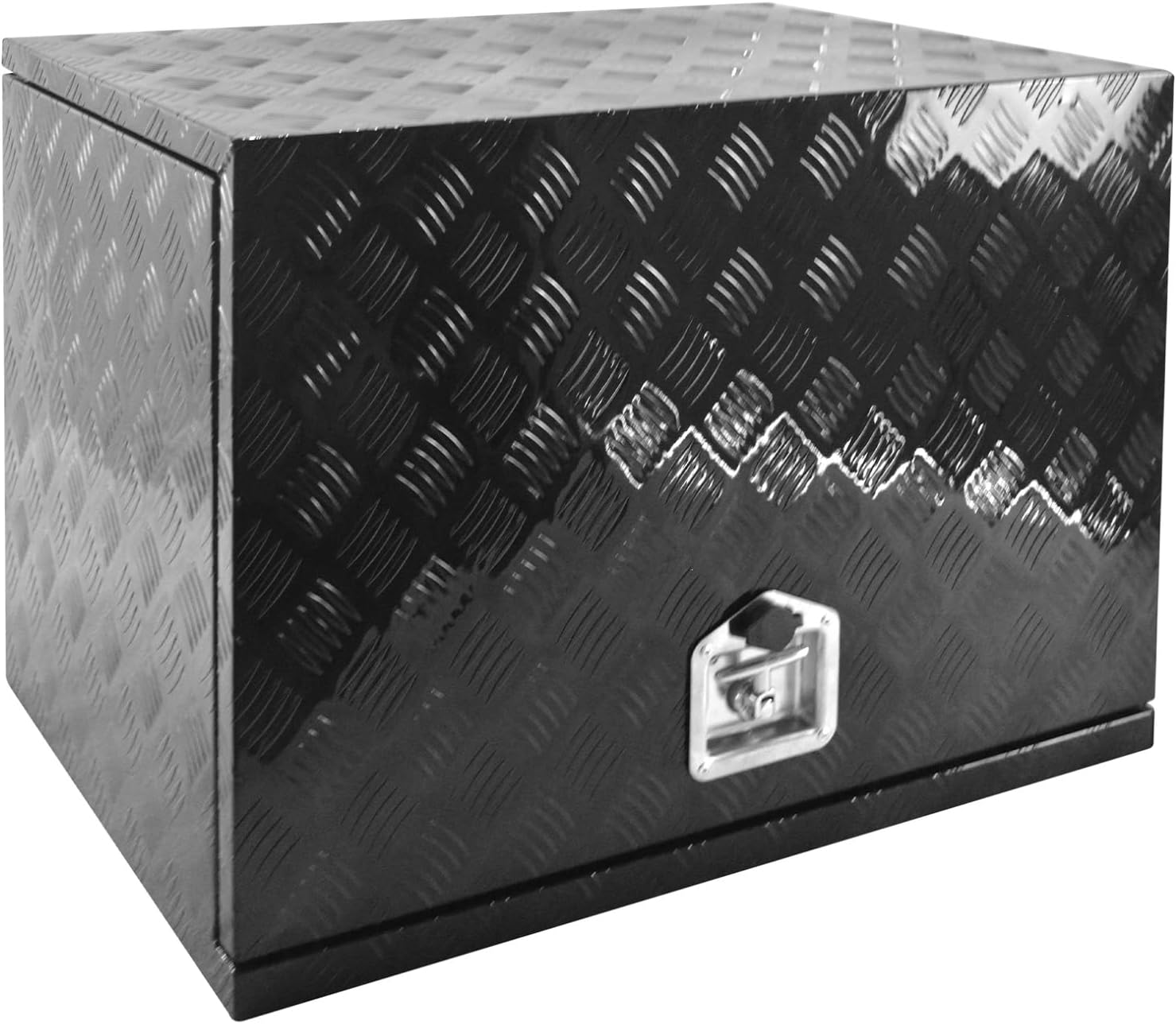 Truck Generator Storage Boxes Aluminum Safety Generator Waterproof Toolbox With Lock and Key Black 30