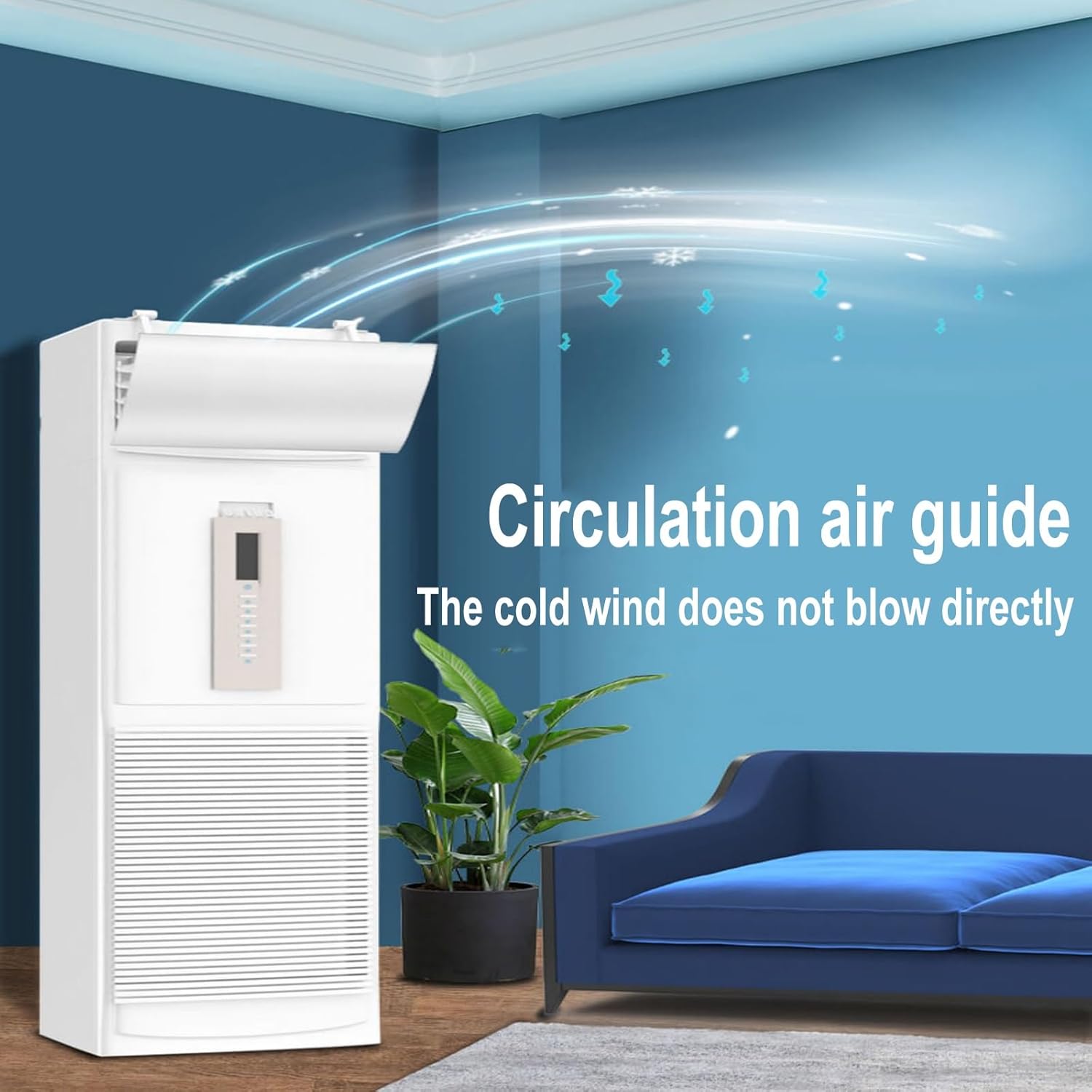 Retractable Length Flow Deflector for Portable Air Conditioner,Baffle Shield for Air Conditioner,Adjustable Flow Deflector