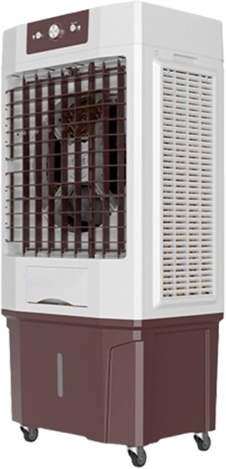 Evaporative Air Cooler, Portable Air Conditioner with Large Tank and 2 Ice Packs, Oscillation Swamp Cooler for Room Office