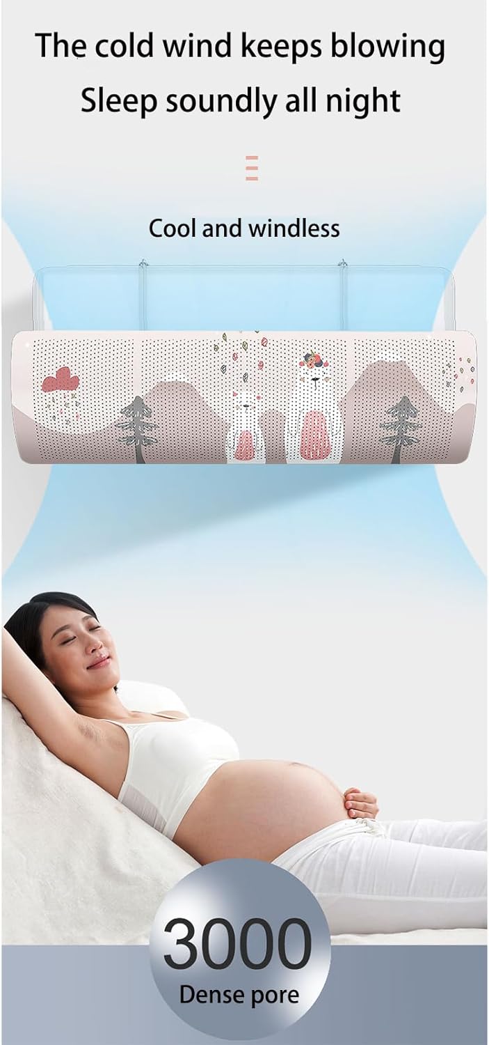 Air Conditioner r Wall-Mounted Air Conditioner Wind Shield Adjustable Wind r for Living Room, Study Room, Bedroom (006 90x30cm)