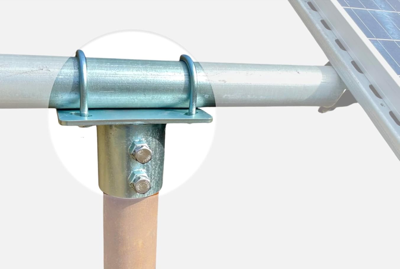 Solar Panel Array Mounting Bracket Top Cap for 2