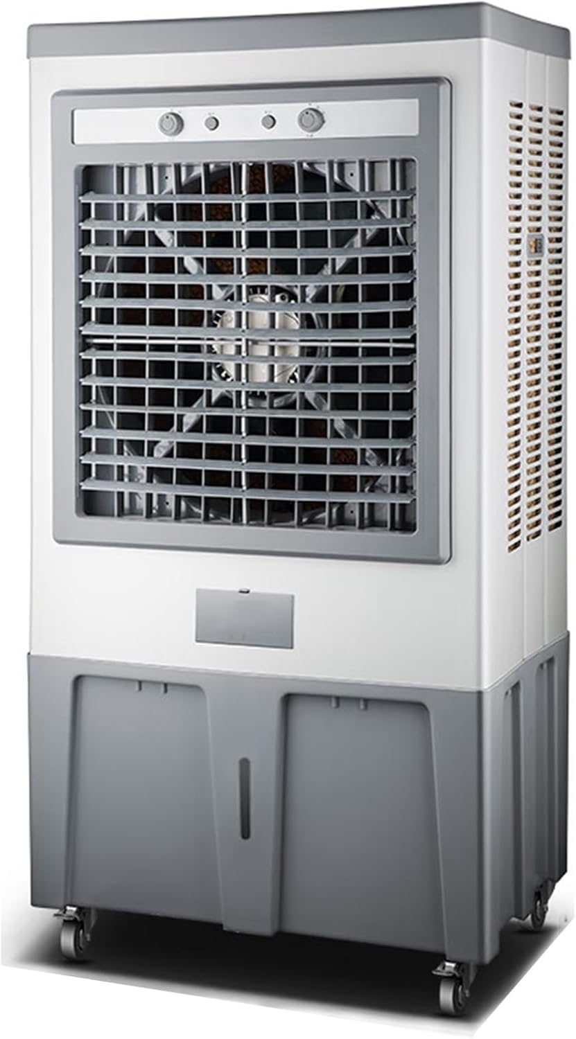 Evaporative Air Cooler, Swamp Cooler Air Conditioner with 6 Ice Packs, 3-Speed Portable Air Conditioner for Factory Room(73 * 44 * 146cm)