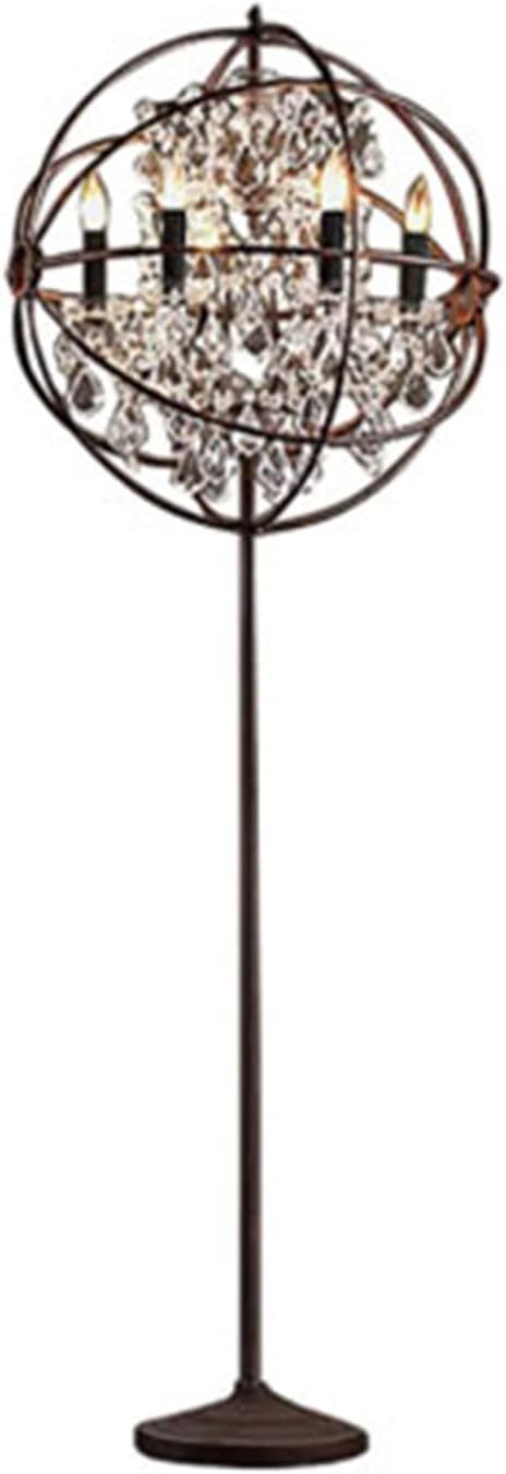 Floor Lamp Spherical Crystal Floor Lamp, Living Room, Study, Bedroom, Creative Lamp