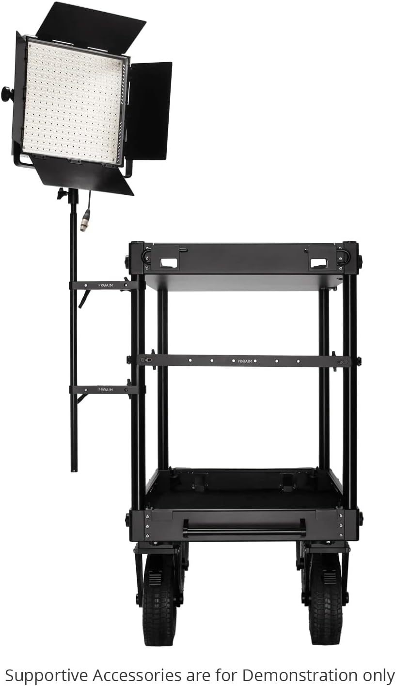 PROAIM 5/8” Baby Pin Adapter System for Camera Cart. Adapts Many Accessories with 5/8 Receiver, Clamps to 1.5”/38mm Cart Mast. Length: 30” Dia: 19mm, Durable Stable Lightweight (VCTR-BP)