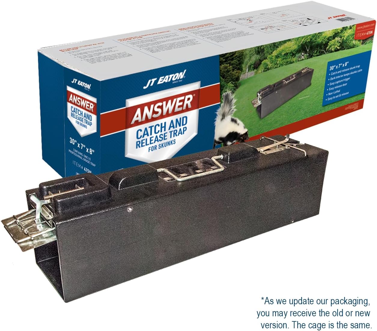 Answer Live Catch and Release Skunk Trap – Humane, Durable Skunk Cage Trap – Easy to Use and Secure for Safe Removal