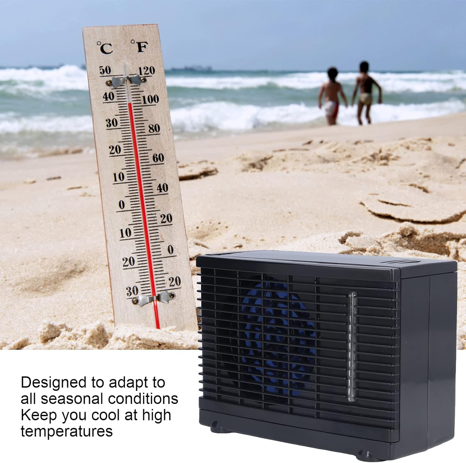 Portable Air Conditioners, Portable Evaporative Air Cooler, Mini Air Conditioning Fan Silent Portable Evaporative Cooler with Water Tank for Car Home 12V