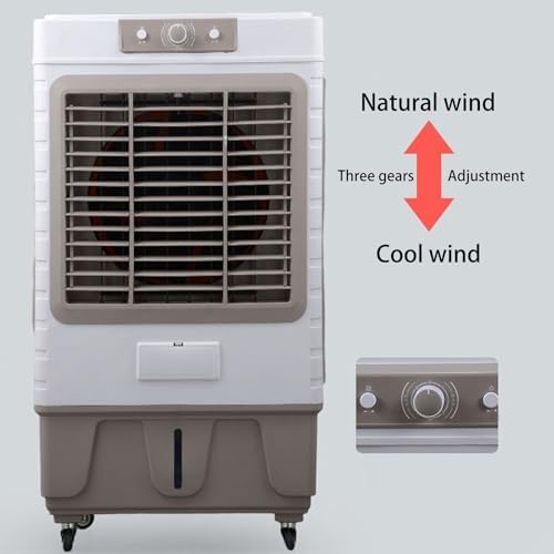 Portable Air Conditioners, 3-in-1 Evaporative Air Cooler with 3 Speeds and Water Tank, Personal Swamp Cooler for Home Office Factory(67 * 43 * 101cm)