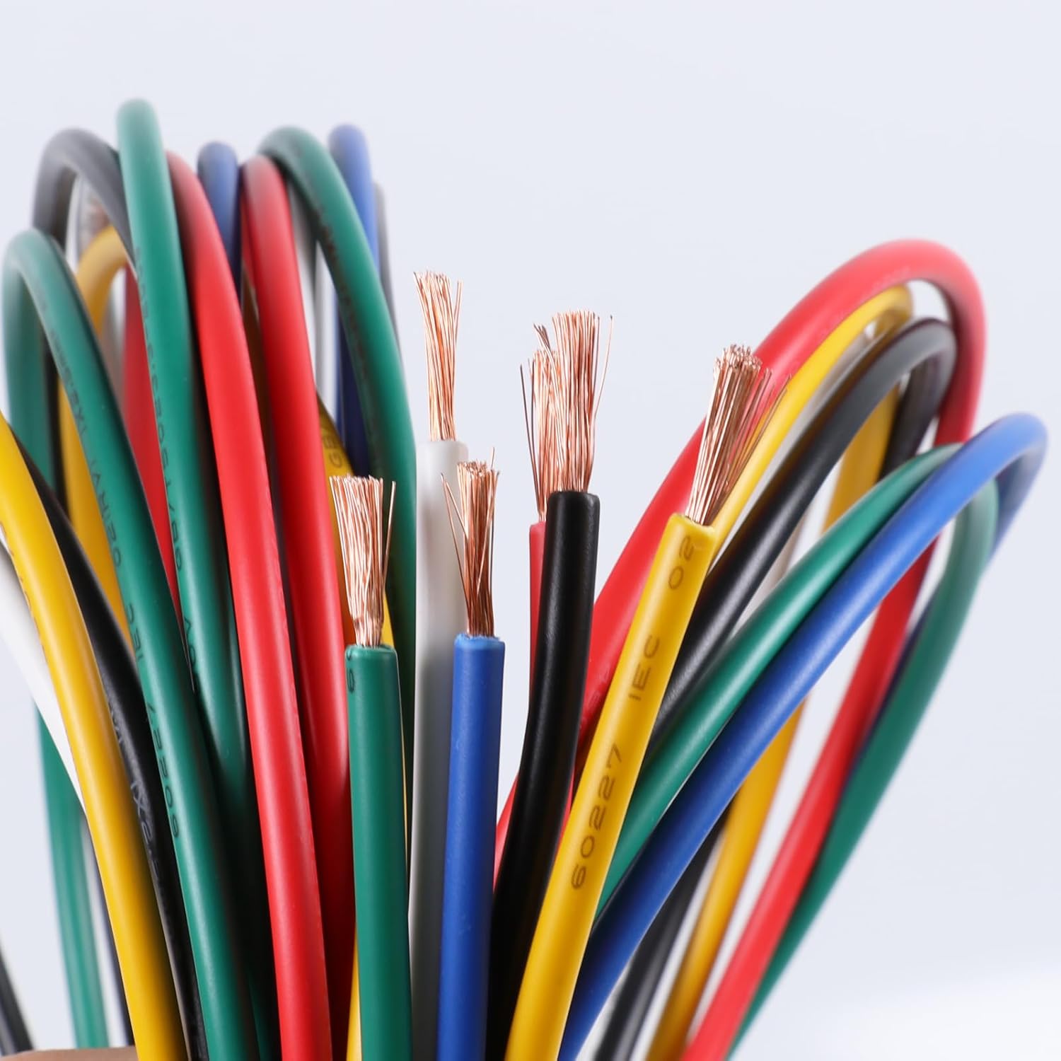 20 Gauge Automotive Primary Wire, 100FT Each - 600 Feet Total for 6 Colors, Flex Car, Truck, RV, Hookup Copper Amplifier Remote Cable, Low Voltage Auto Lighting Circuit Wiring Harness