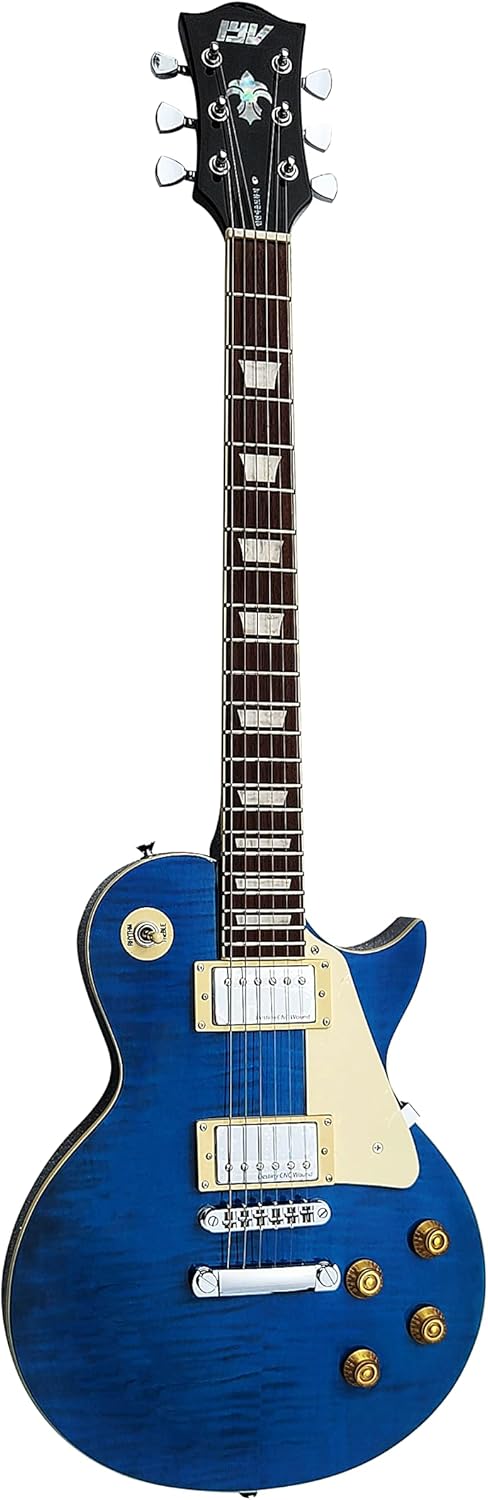 IYV 6 String Solid-Body Electric Guitar, Right, Ocean Blue (ILS-300 O (ILS-300 O. Blue)