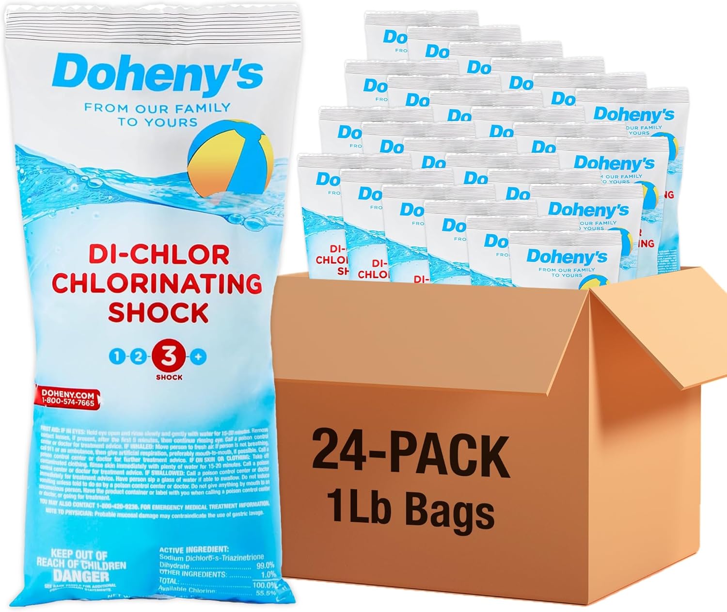 Doheny's Di-Chlor Shock - 24 lbs. (24-1 lb.)