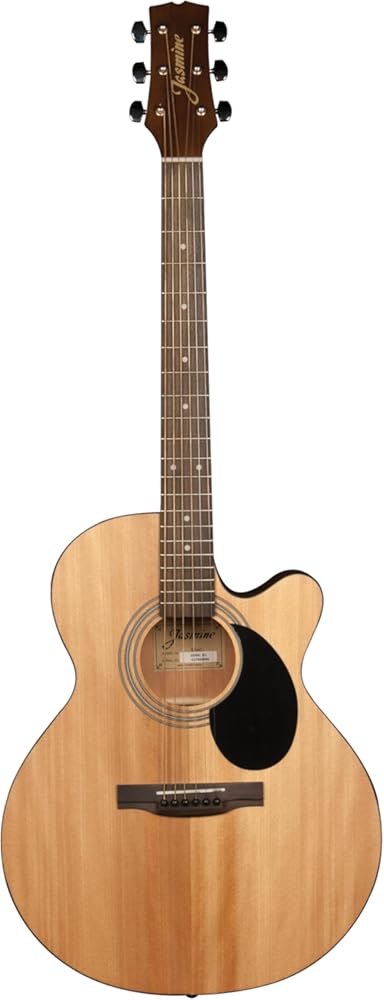 Jasmine S34C Orchestra Style Acoustic Guitar. Natural Finish