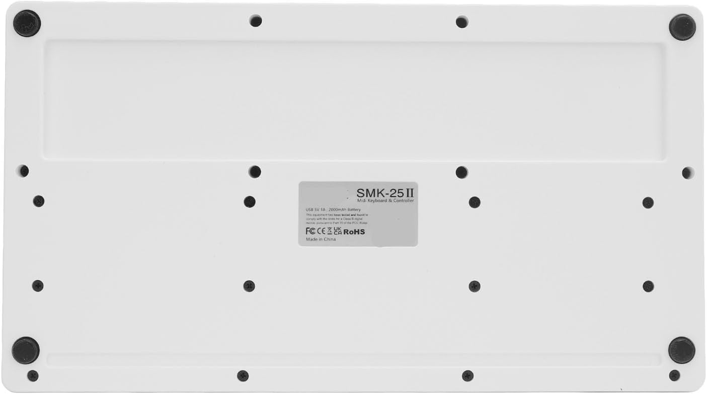 25 Key MIDI Keyboard Controller BT for Music Production, Smart Chord, with 16 RGB Backlit Pads, Compact and Portable for Practice Performance