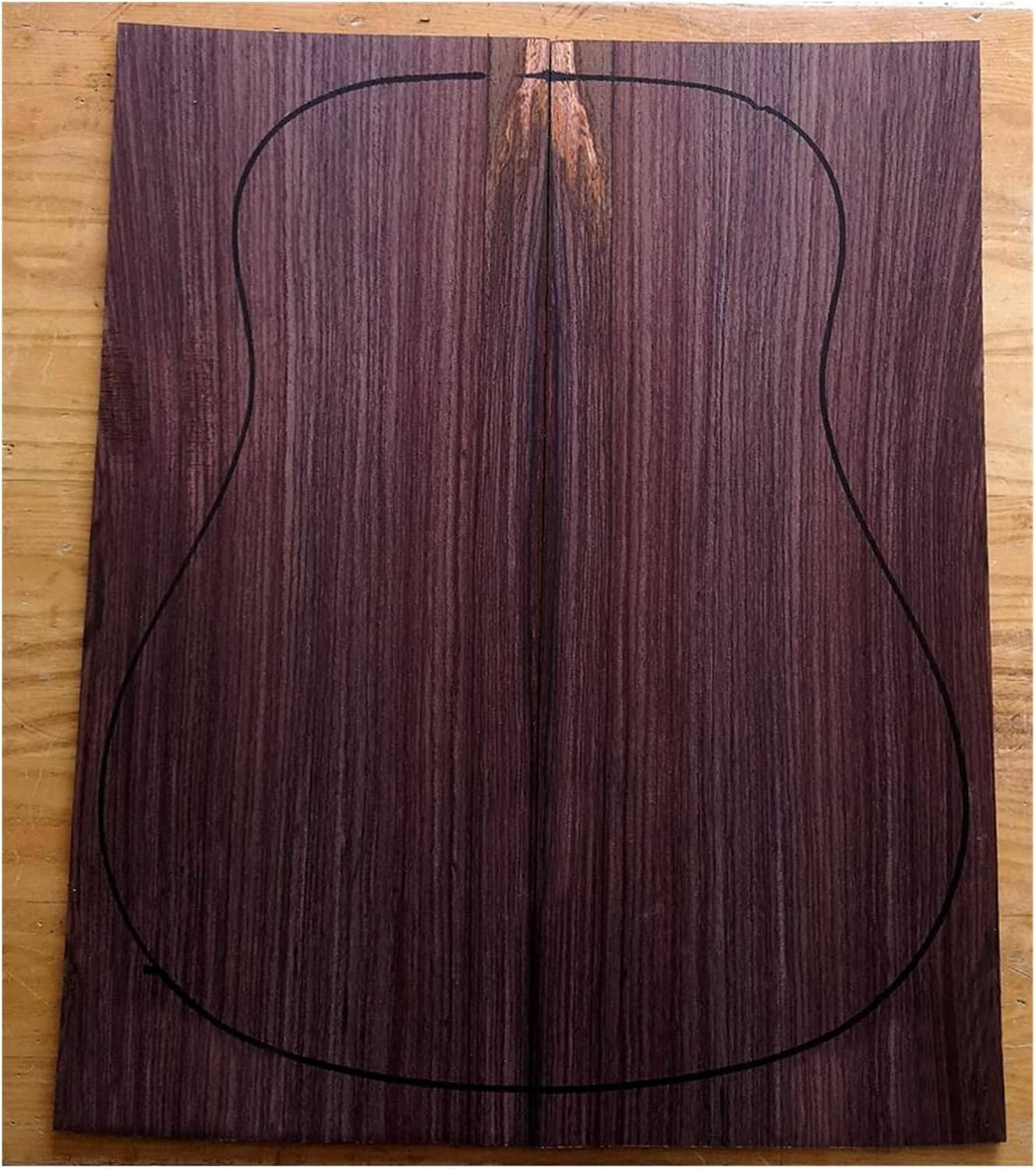 India Rose Wood Back Panel Wool Guitar Production Material Accessories DIY Guitar Kit (Color : 9)