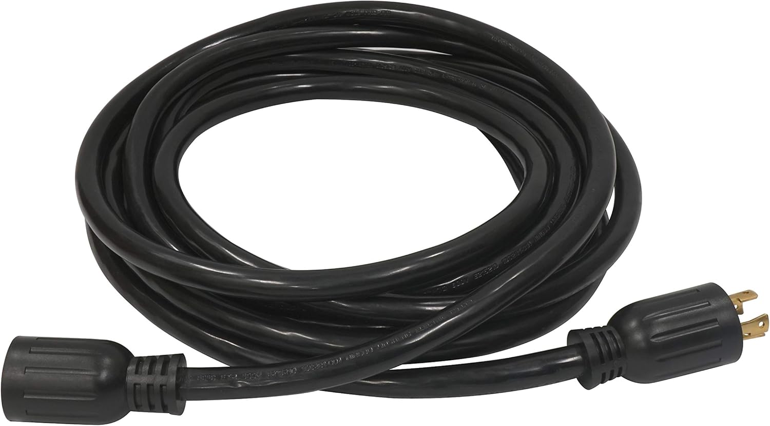 Southwire Generator Cord - Heavy Duty 10/4 Electrical Power Cable - With 30 Amp L14-30 Plug & Receptacle - Molded Connectors - Lighted End Plug - Flexible & Weather Resistant - 25 Feet