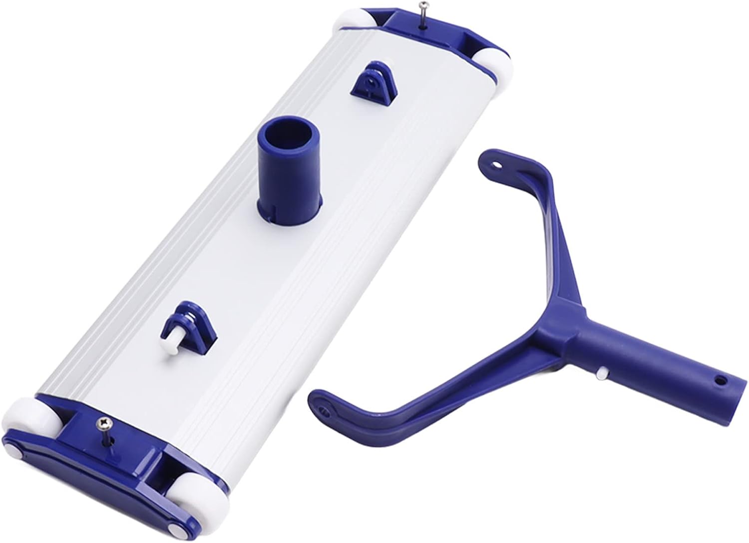 Effortless Pool with Swimming Pool Vacuum Head(14inch-Blue+White)