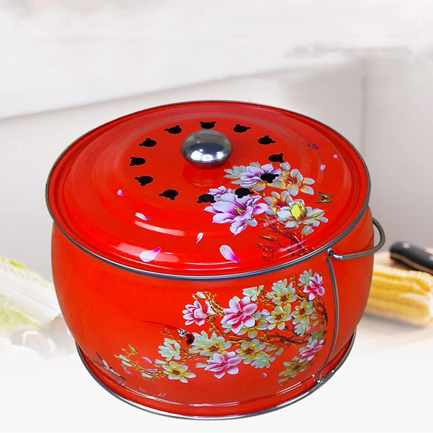 Fire Pit Creative Portable Fire Pit, Hand-Painted Printing Outdoor Fire Pits & Bowls, Wood Burning BBQ Grill Firepit Bowl, for for Patio Garden Bonfire Garage d