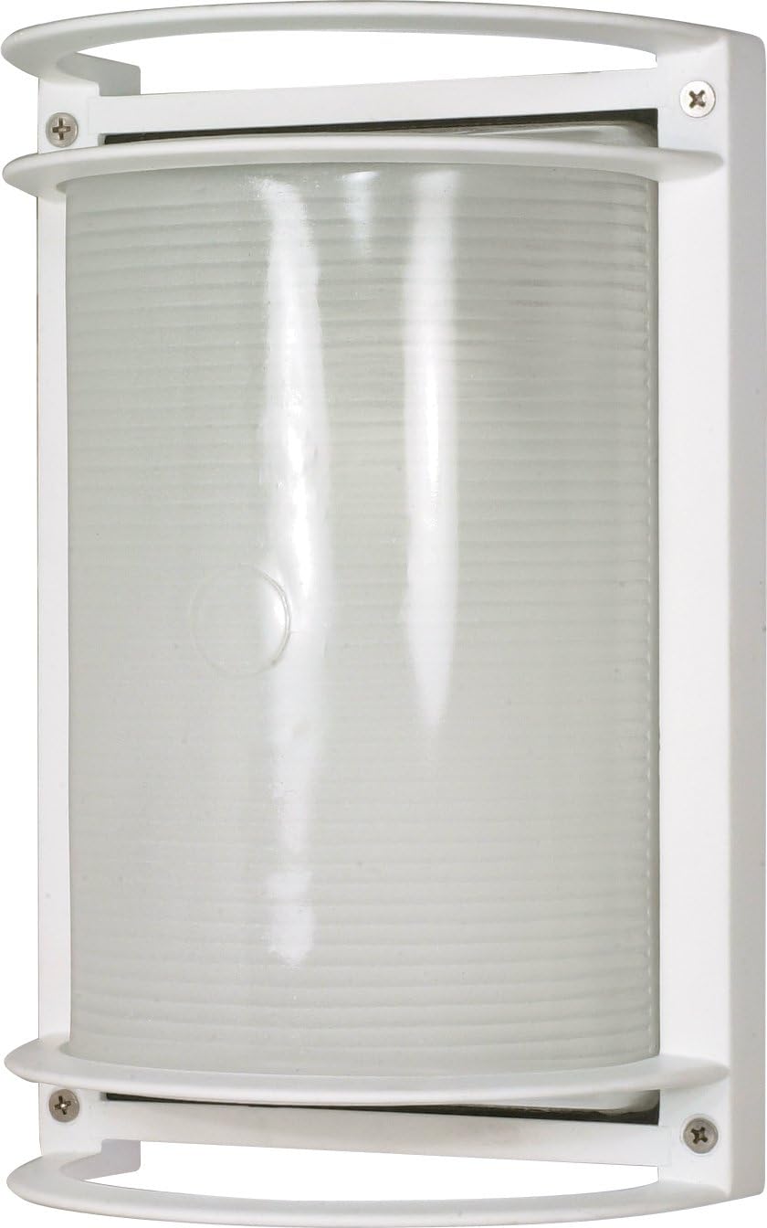 Nuvo Lighting 60-530 Rectangle Wall Sconce, Semi Gloss White