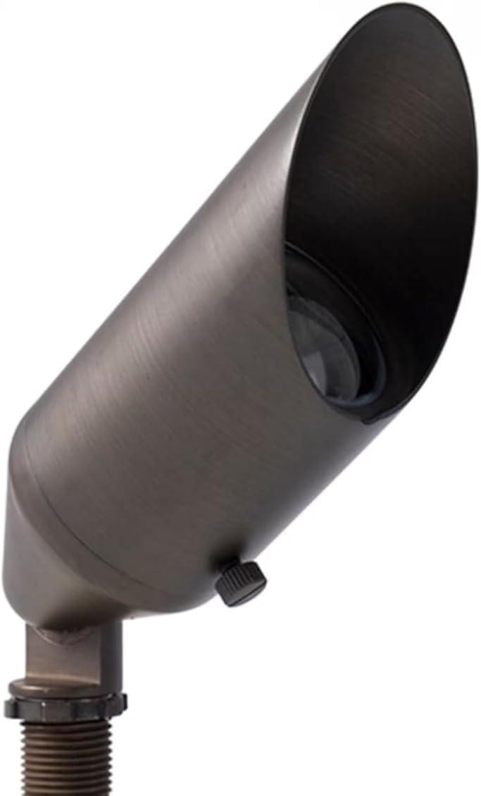 SPW Pro-Trade PT-BUL1-BS-LED-3FL Up Light Fixture Brass Housing Antique Brass Finish Includes 3W 2700K 38° LED Outdoor Landscape Lighting