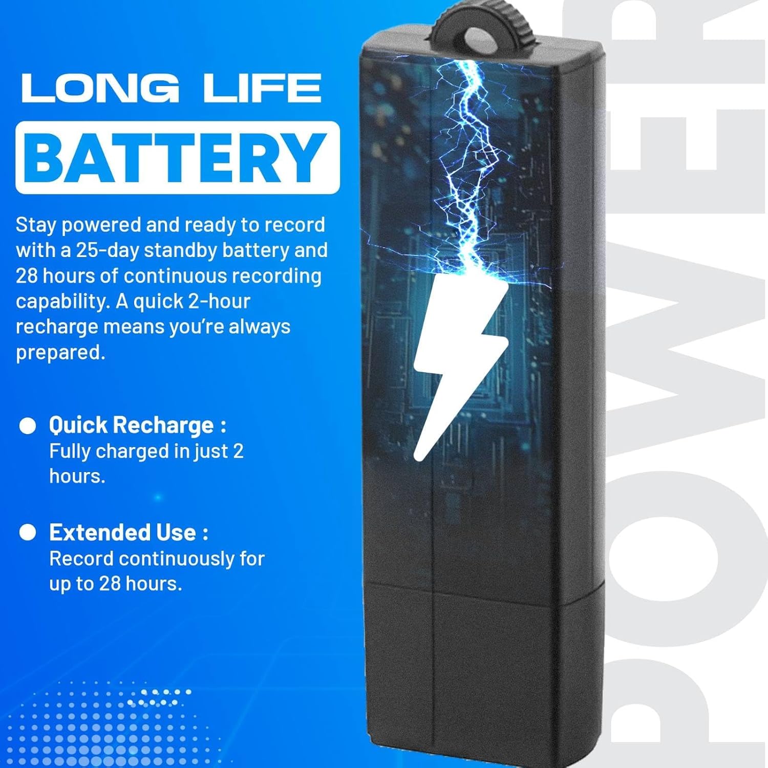 USB Audio Note Device 288-Hour Storage | Hands-Free Audio Capture | Extended Battery Life | Easy File Transfer | Compact Device for Meetings, Lectures & Personal Notes