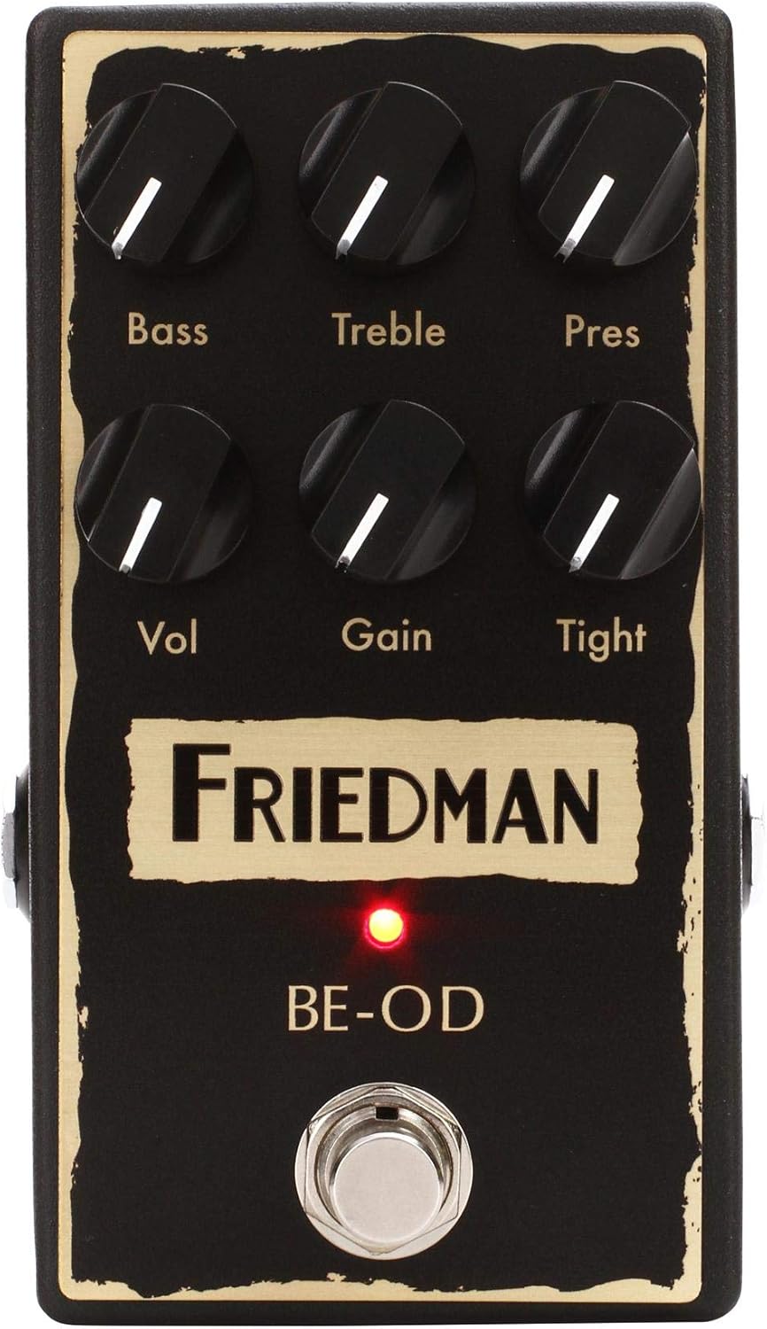 Friedman BE-OD Overdrive Guitar Pedal Bundle with MXR Patch Cable 3 Pack (3PDCP06) 6 in|15 cm