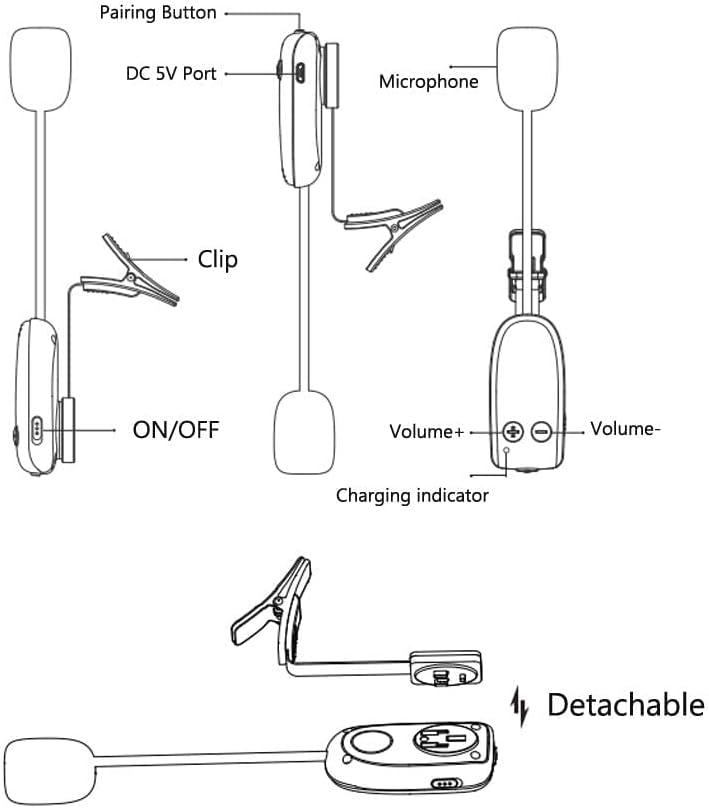 Wireless Saxophone Microphone UHF for Musical Instruments Speaker Voice Amplifier with Receiver Clip Professional Orchestra Trumpet Saxo HiFi Megaphone Condenser Portable Handheld Mini Mic