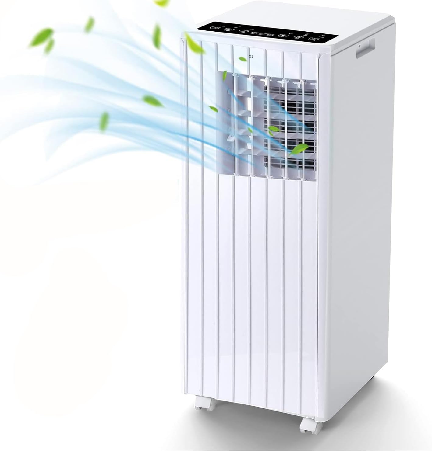 GarveeHome Portable Air Conditioner 8000BTU(ASHRAE), Fast Cooling, Low Noise, 3 in-1 AC Unit with Dehumidifier & Fan, Remote Control, 24H Timer, Sleep Mode, Window Kits Included, Cools Up to 350 Sq.Ft