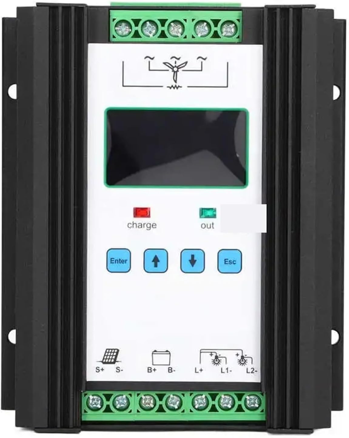 Wind Solar Controller Digital Intelligent Control Wind Solar Regulator 12V 24V 600W Solar Controller