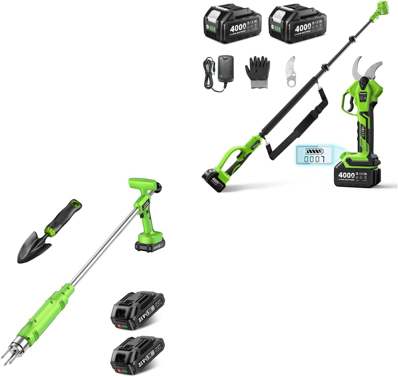 2-in-1 Electric Pruning Shears Cordless: 1.6