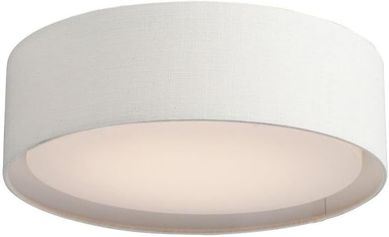 Maxim Prime 19.5W 3 LED 16 Inch Wide Flush Mount with Oatmeal Linen Finish