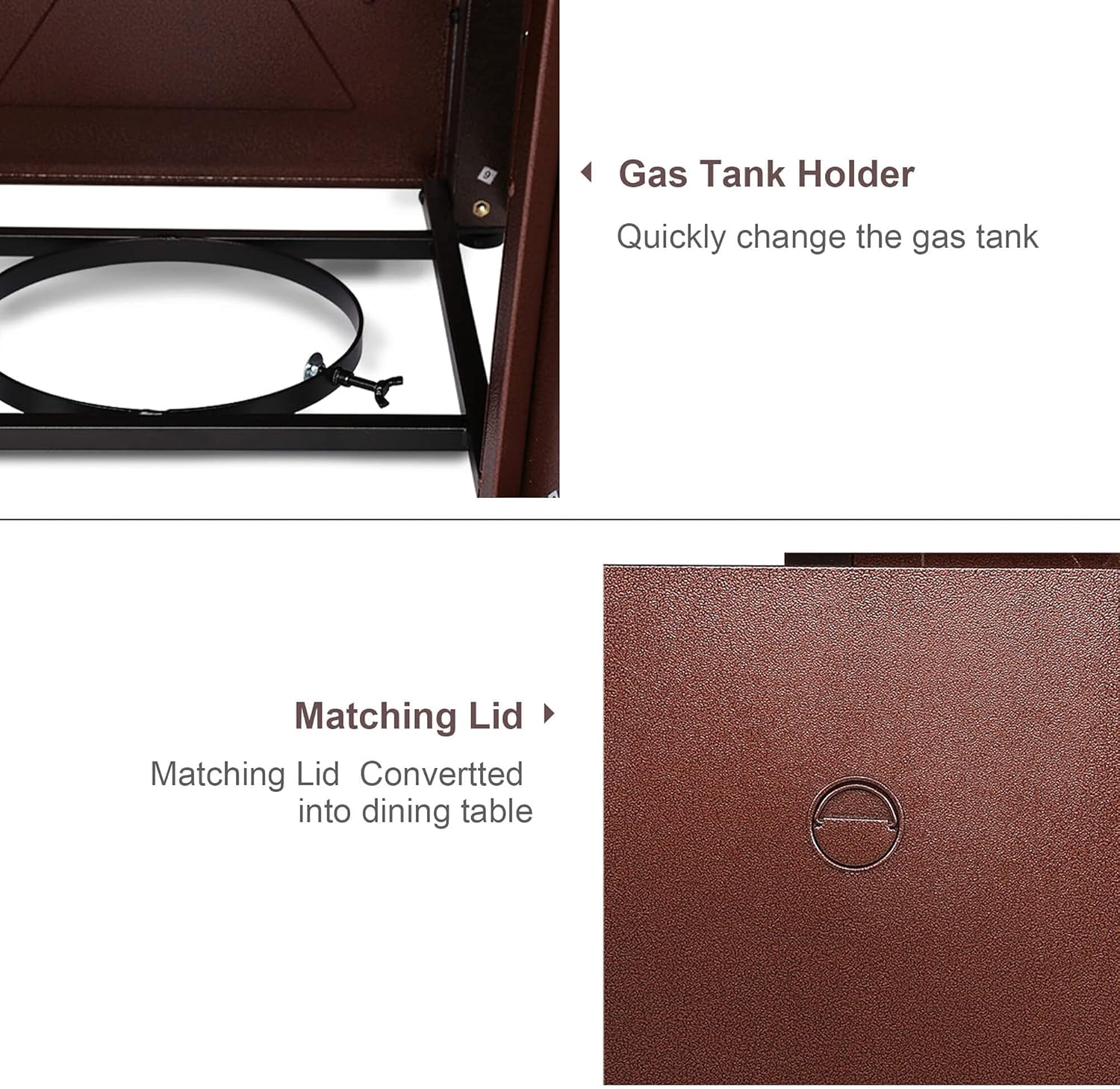 LEGACY HEATING Propane Fire Pit Table 28