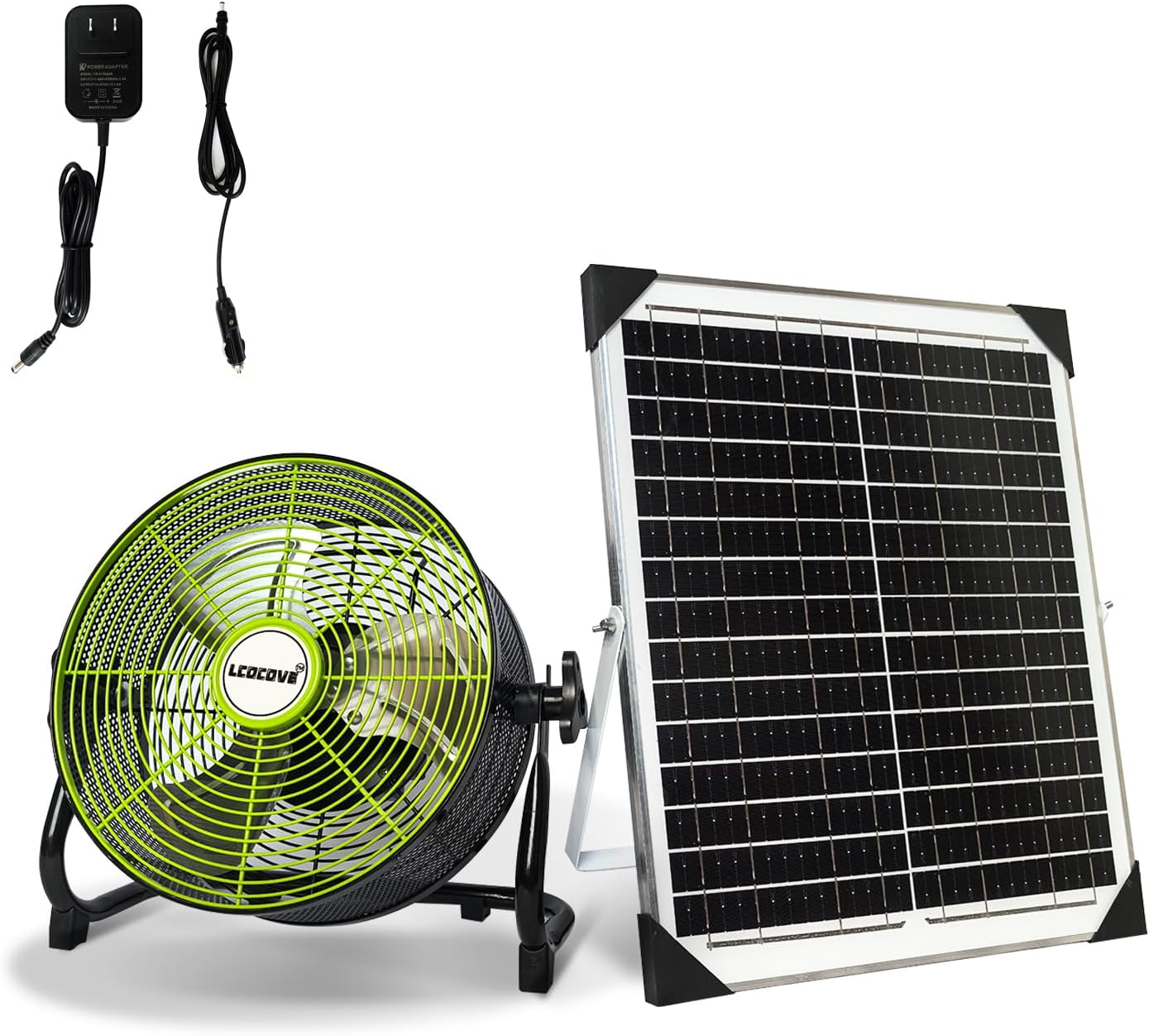 Battery Operated Fan,Can Running 5-24 Hours, Solar Fan Design For Shed, Home ，Outdoor,with USB Output For Emergency Situation Without Electric