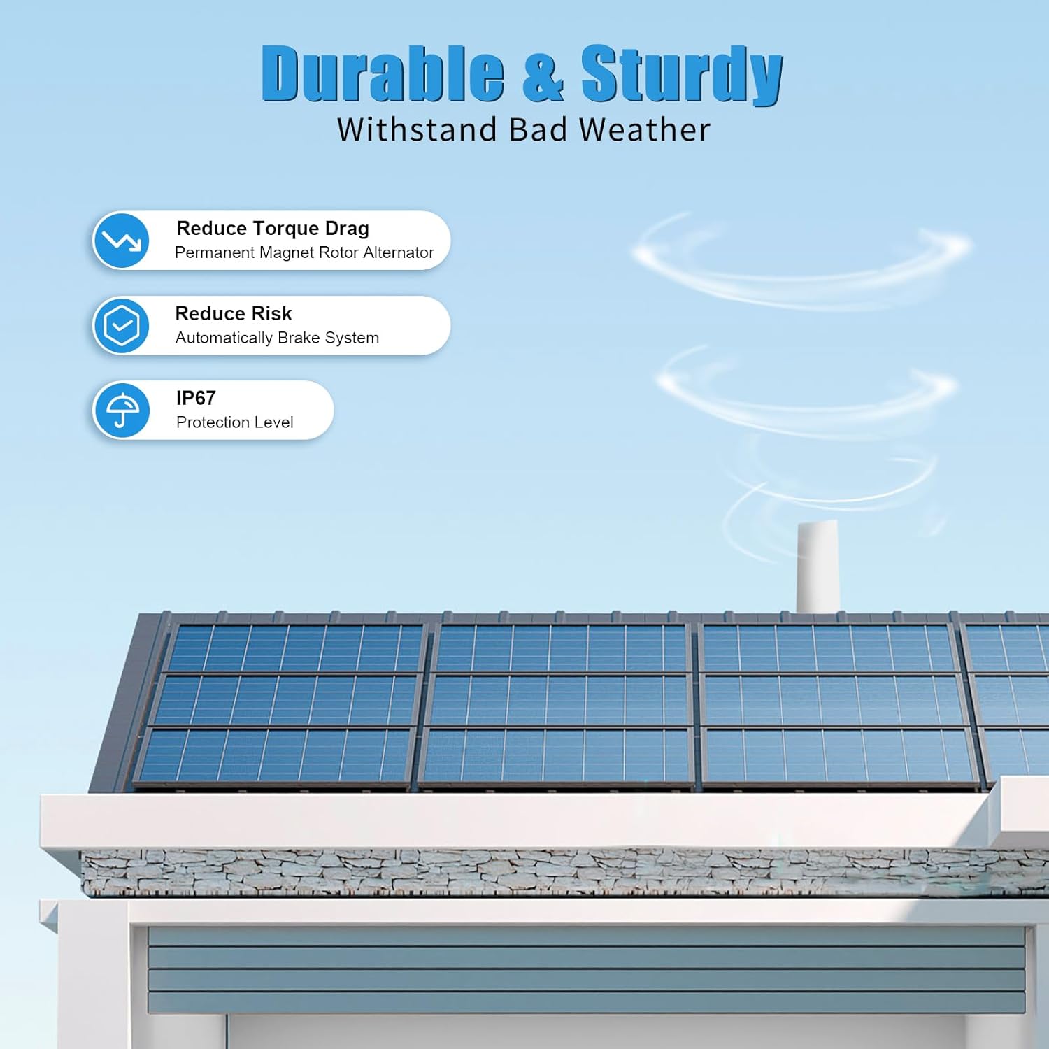 100W Vertical Axis Wind Turbine Generator,110V 12V 24V Magnetic Levitation Wind Turbine with Controller Power Generator Kit for Home Street Lighting (12V)