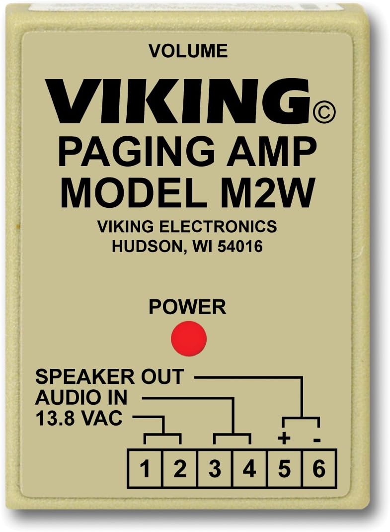 Viking Electronics Paging Power Amp w/25AE Paging Horn Inc.
