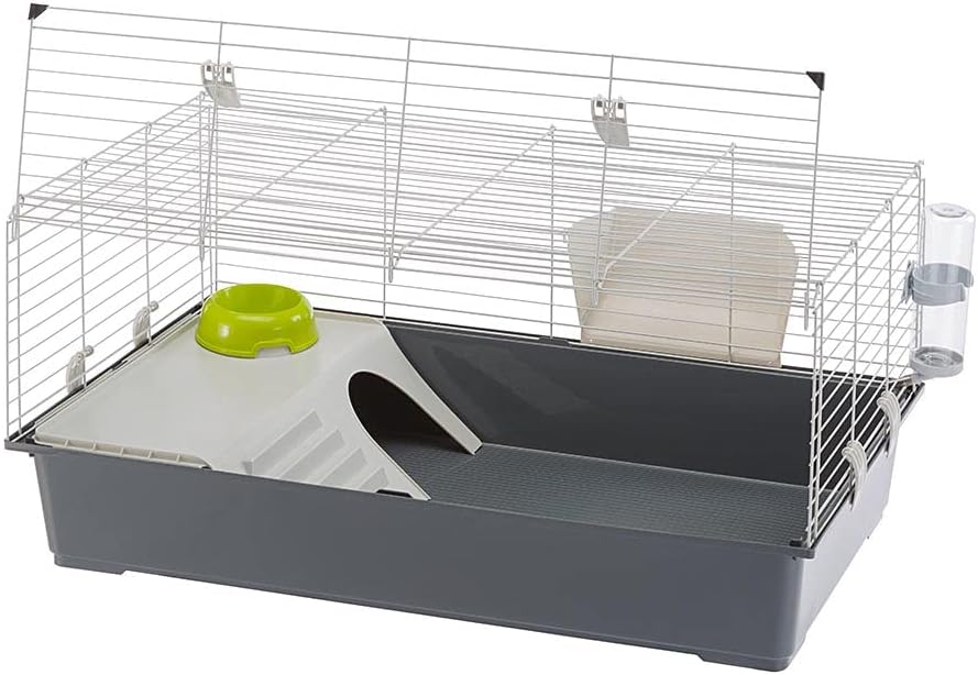 Ferplast Cavie Guinea Pig Cage & Rabbit Cage | Pet Cage Includes All Accessories to Get You Started & a 1-Year Warranty