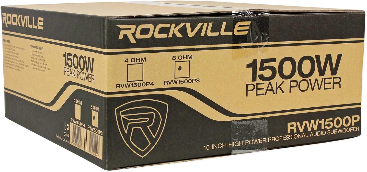 Rockville RVW1500P8 1500W Peak/750W RMS 15