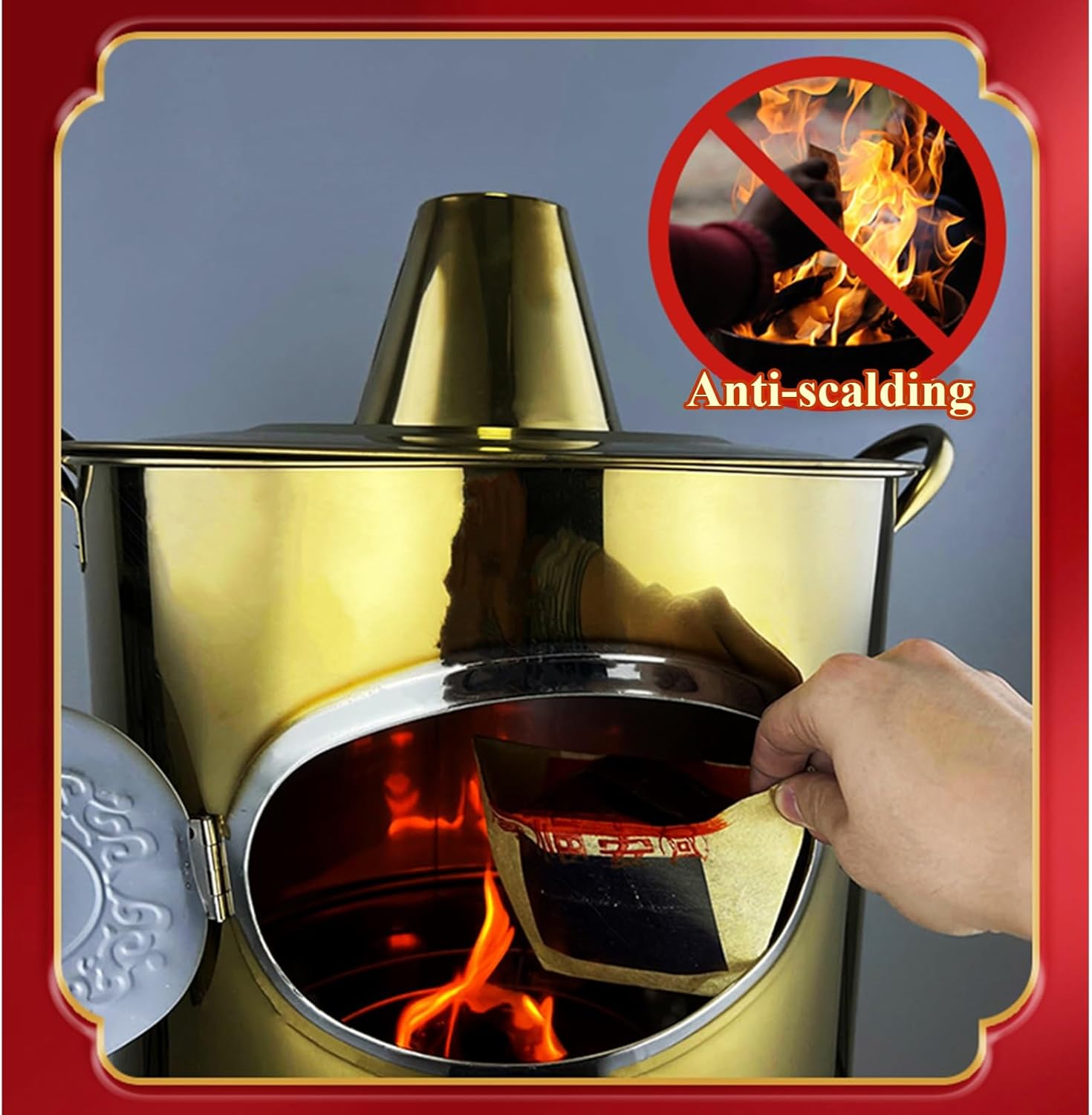 Burn Barrel Fire Pit Cage Trash Burning Containers Stainless Steel Garden Incinerator Outdoor Bin Barrel for Paper Leaf Trash Wood Backyard Bonfire Cage Courtyard Indoor Outdo