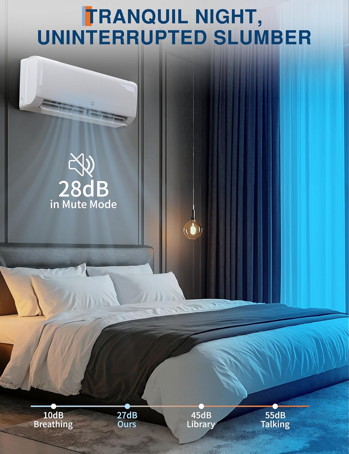 GarveeHome Fast Cooling, Inverter Technology, 18000 BTU Mini Split Air Conditioner Ultra Quiet Operation, Smart Control, and Washable Air Filter for Optimal Comfort