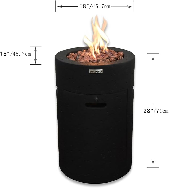 Lava Tube Concrete Fire Pit 18