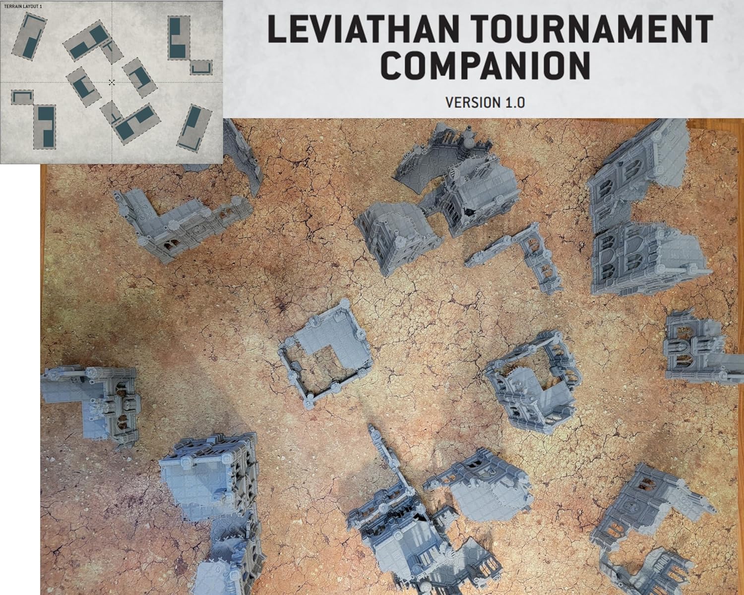 10th Edition 40k Tournament Terrain Set, 3dPrinted Wargame Terrain 28mm Scale Buildings in Ruins, Imperialis Sci fi Gothic Wargaming Scenery