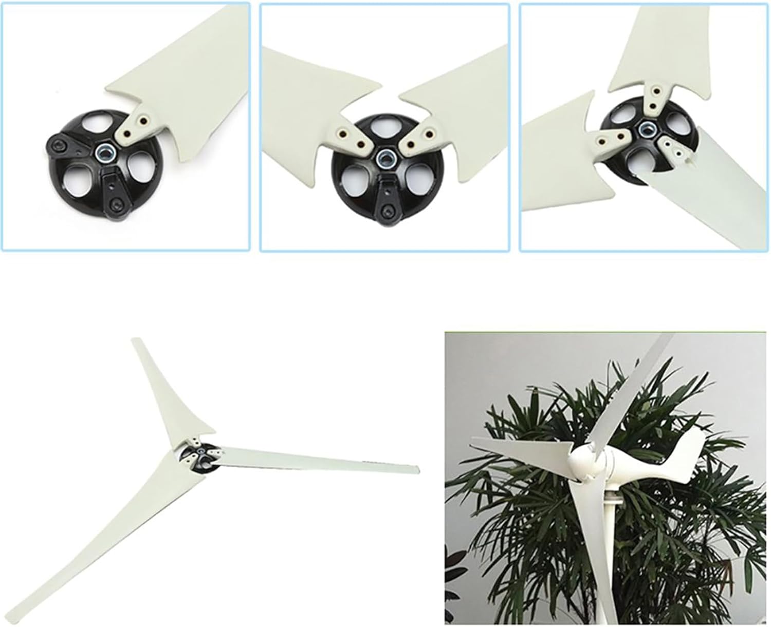 1Pcs Wind Blade Nylon Fiber Blade Wind Turbine Generator Windmill Power Charge Accessories for Horizontal Wind Generator (550Mm)