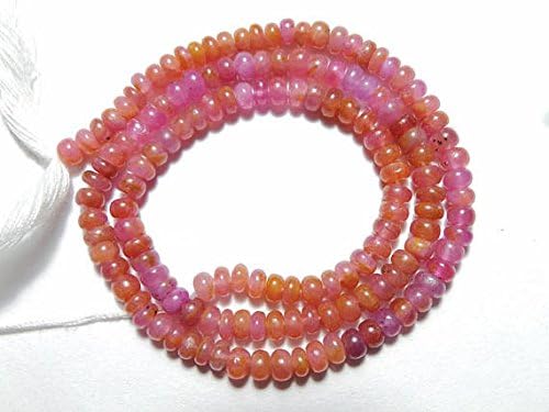 multi ruby 4 mm smooth plain beads shape 14 inch strand