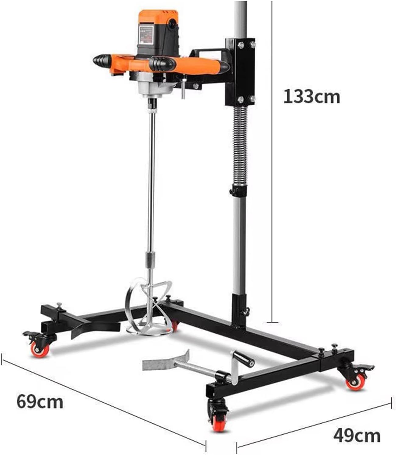 Pneumatic Paint Mixer Automatic Paint Mixer Machine, 2800W Electric Tank Mixer Machine, Power Air Agitator, for Ink Dissolver Agitator